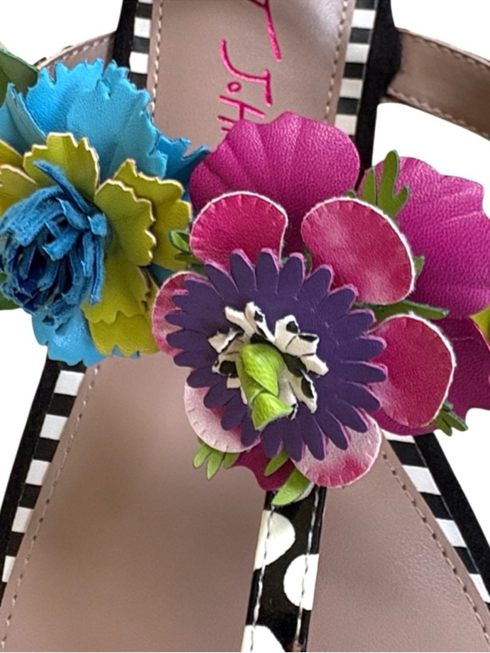 NEW Betsey Johnson Angie Floral Sandals Women’s Size 5 - Picture 5 of 6